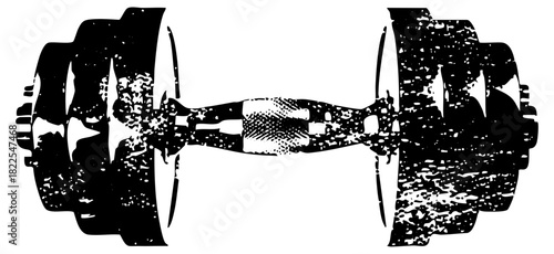 Dumbbell lifts strength in fitness