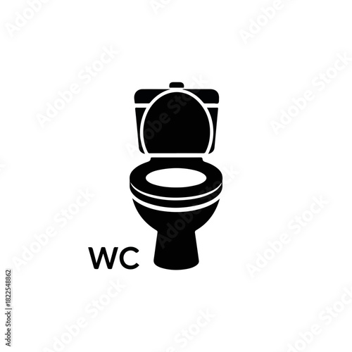 Depicting lavatory, this WC sign symbolizes public convenience. Lavatory signals accessible toilet facilities for all genders, providing a universal WC sign.