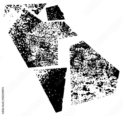 Abstract Shapes Compose Dynamic Texture in Graphic Design