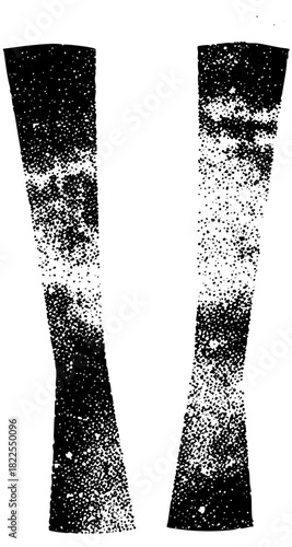 Footprints reveal movement in a desolate landscape