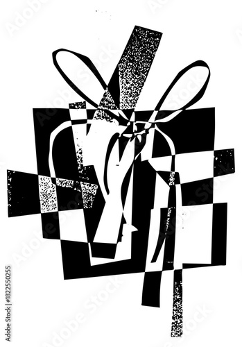 Gift presents cheerfully in a celebratory