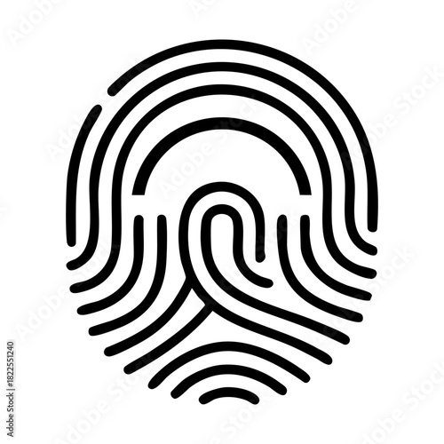 fingerprint security scan symbol