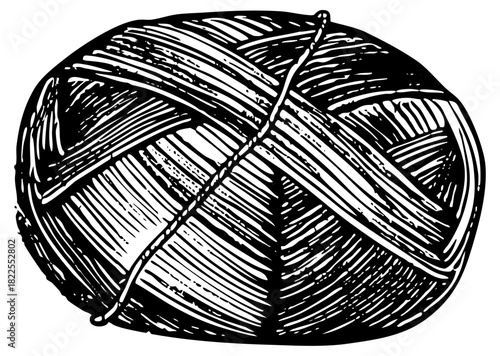 Yarn ball illustrates texture in craft projects