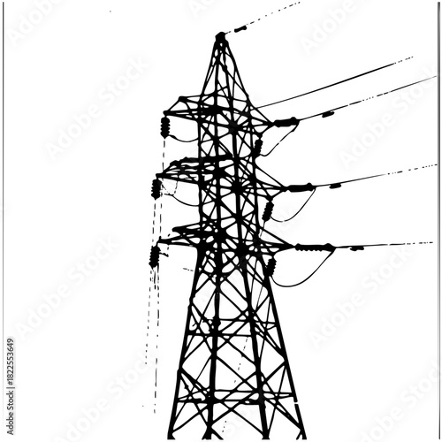 Power Tower Stands Tall in Industrial Landscape