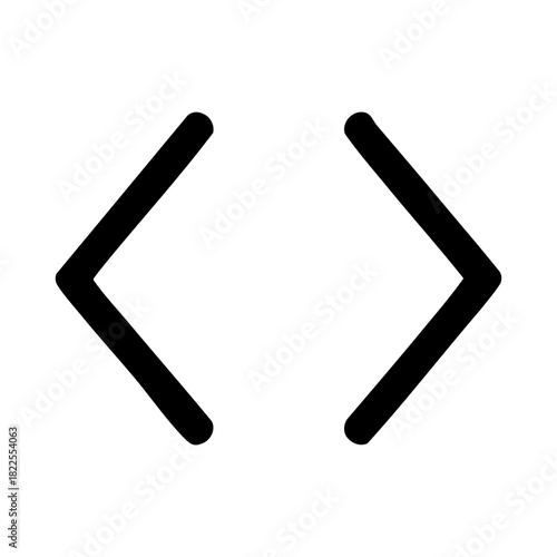 coding brackets programmer symbol vector