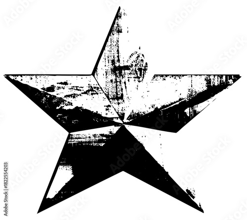 Star shines distressed texture for award concepts