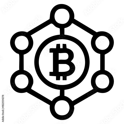 Cryptocurrency coin blockchain symbol