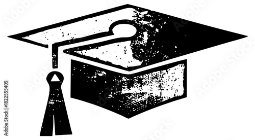 Graduation Cap Illustrates Achievement in Higher Education