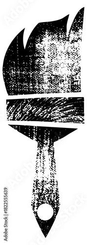 Paintbrush Illustrates Creativity in Artistic Design