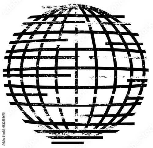 Globe illustrates connectivity in a global network