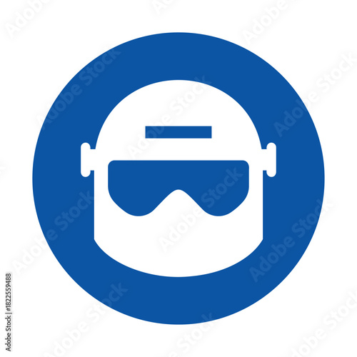 Icon of Protective Face Mask for Health and Safety in Work Environments