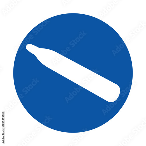 Caution Pressure Gas Symbol Sign Isolate On White Background