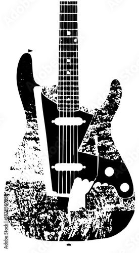 Electric Guitar Illustrates Texture in Music Composition