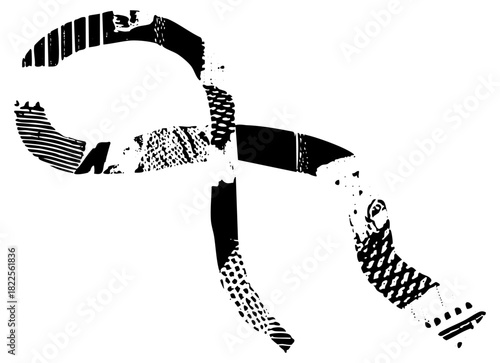 Abstract shapes explore dynamic composition in modern design