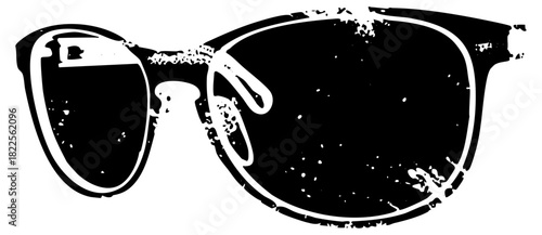 Sunglasses display texture in a graphic design