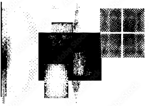 Abstract shapes compose graphic design