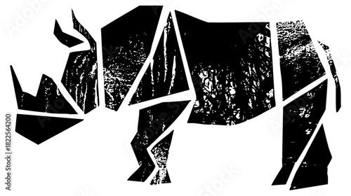 Rhino illustrates geometric design for wildlife conservation