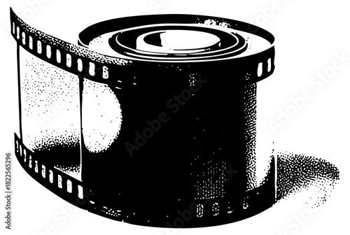 Film reel nostalgia in vintage