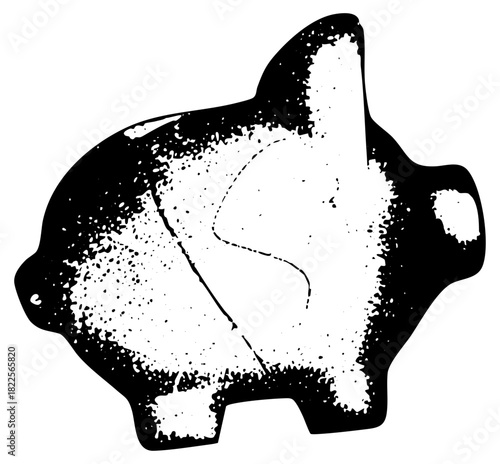 Piggy bank breaks open in financial crisis