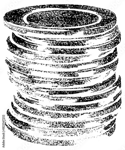 Stacked Discs Arrange Texture