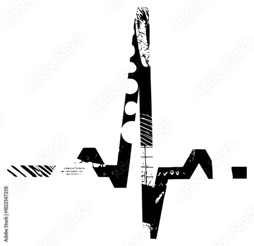 Abstract face explores geometry