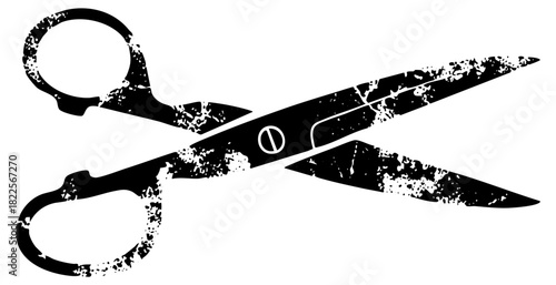 Scissors cut craft projects in a studio