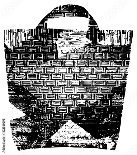 Person Contemplation Portrait in geometric style