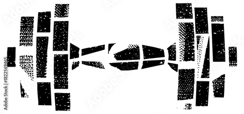 Abstract Shapes Compose Geometric in Modern Design