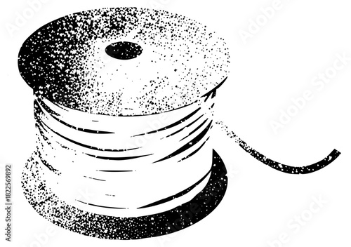 Thread Spool Illustrates Craftsmanship in Textile Design