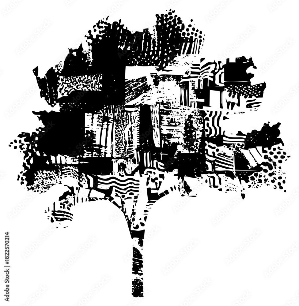 Obraz premium Abstract Composition Explores Texture in Graphic Design