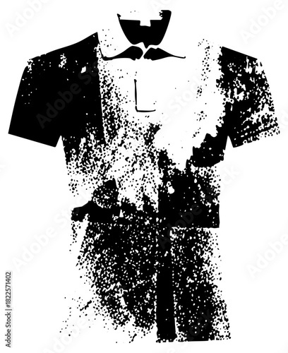 Formalwear Illustrates Disintegration in Abstract Composition