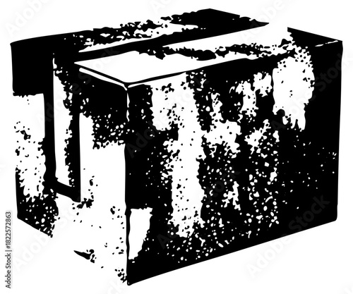 Open box reveals contents in a product display