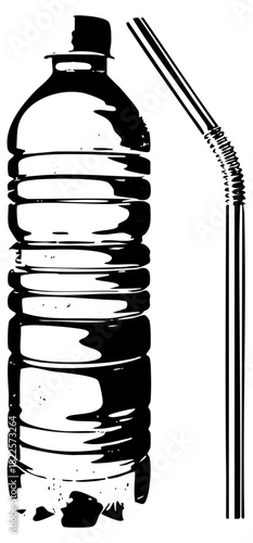 Plastic bottle illustrates recycling in a sustainable lifestyle