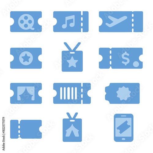 Assorted Event Tickets: A collection of various event tickets, each representing a unique experience, from cinema to concerts, travel and more.