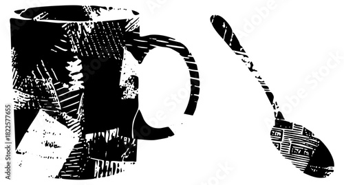 Coffee Mug Tilts Spill in Kitchen