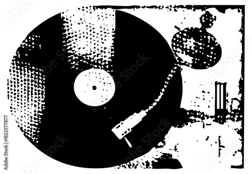 Record Player Spins Music in Retro Studio