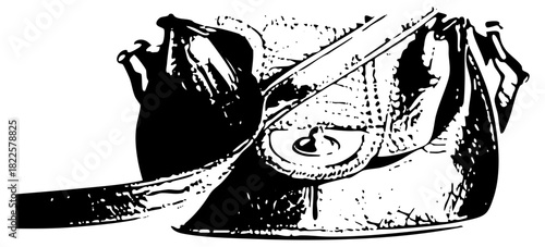 Sandwich Filling with Utensils in a Still Life