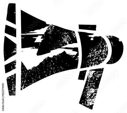 Loudspeaker announces information in a public space