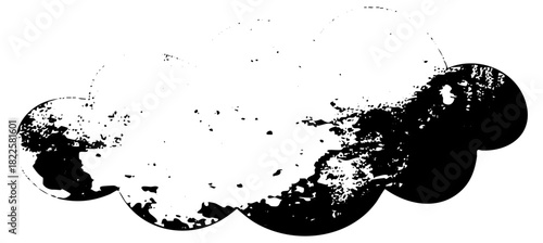 Brushstroke Shapes Compose Abstract Texture for Graphic Design