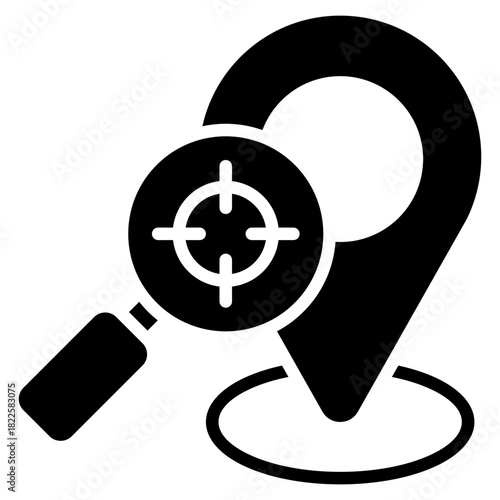 Tracking Glyph Black Icon