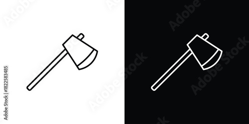 Axe icons pack set, ready to use vector