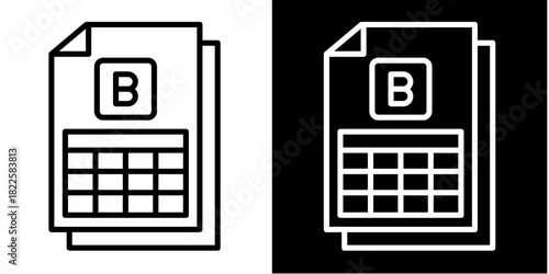 Invoice  Icon Set White Mix Style Collection
