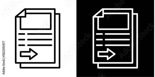 Page  Icon Set White Mix Style Collection