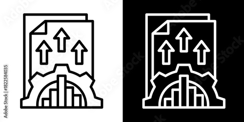 Development  Icon Set White Mix Style Collection