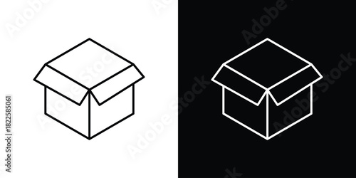 Box icons pack set, ready to use vector