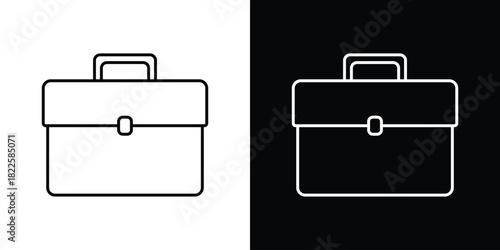 Briefcase icons pack set, ready to use vector