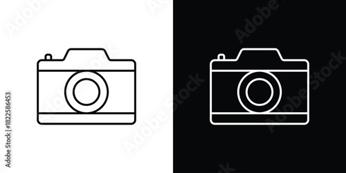 Camera icons pack set, ready to use vector