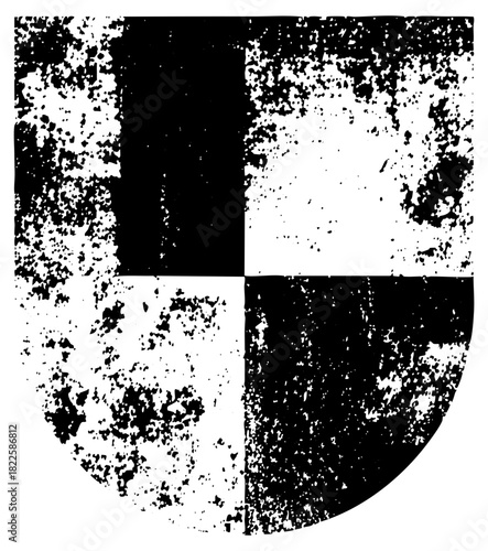 Shield Design Distressed Texture in