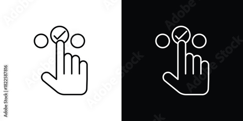 Choice icons pack set, ready to use vector