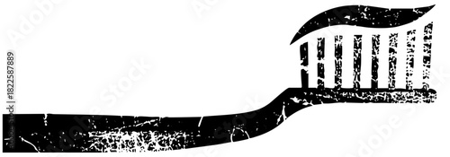 Toothbrush Illustrates Hygiene in Dental Care